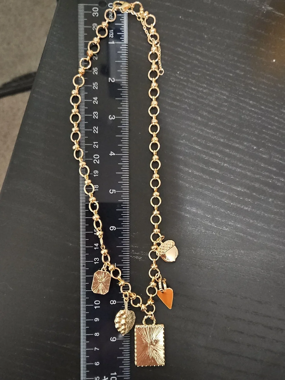 Maurices Fall Charm Gold Tone Necklace